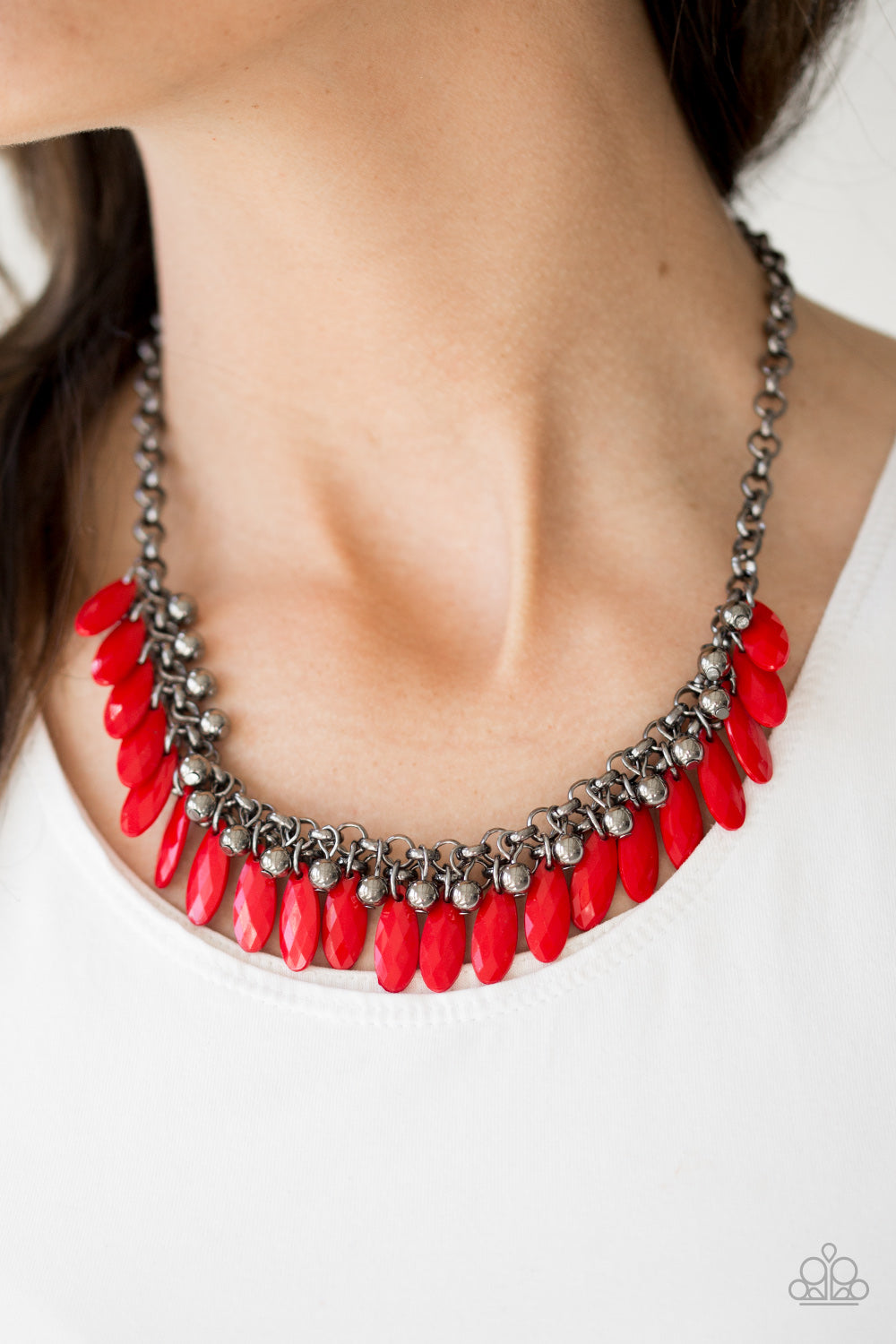 Paparazzi ♥ Jersey Shore - Red ♥  Necklace