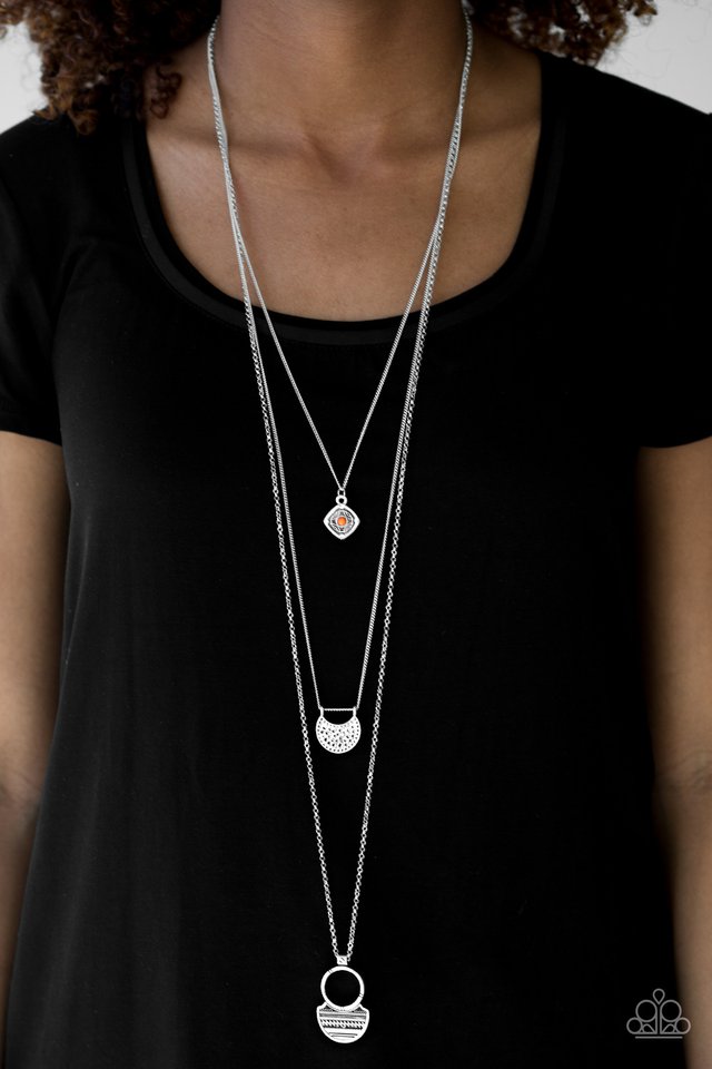 Paparazzi ♥ Vista View - Orange ♥ Necklace