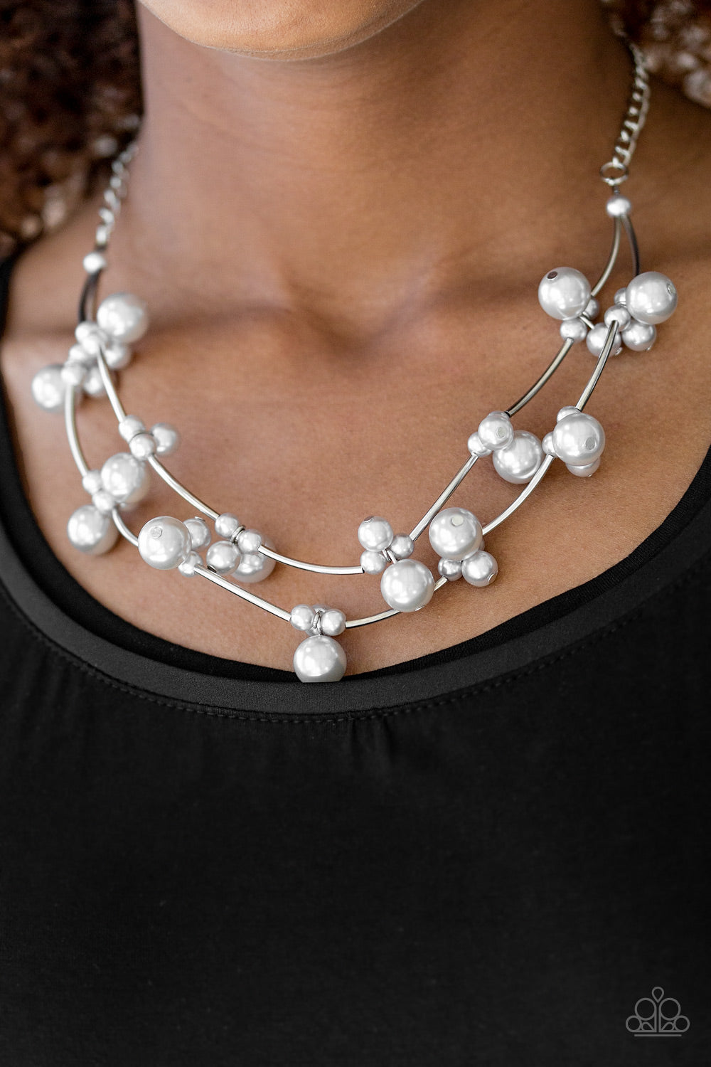 Paparazzi ♥ Wedding BELLES - Silver ♥  Necklace