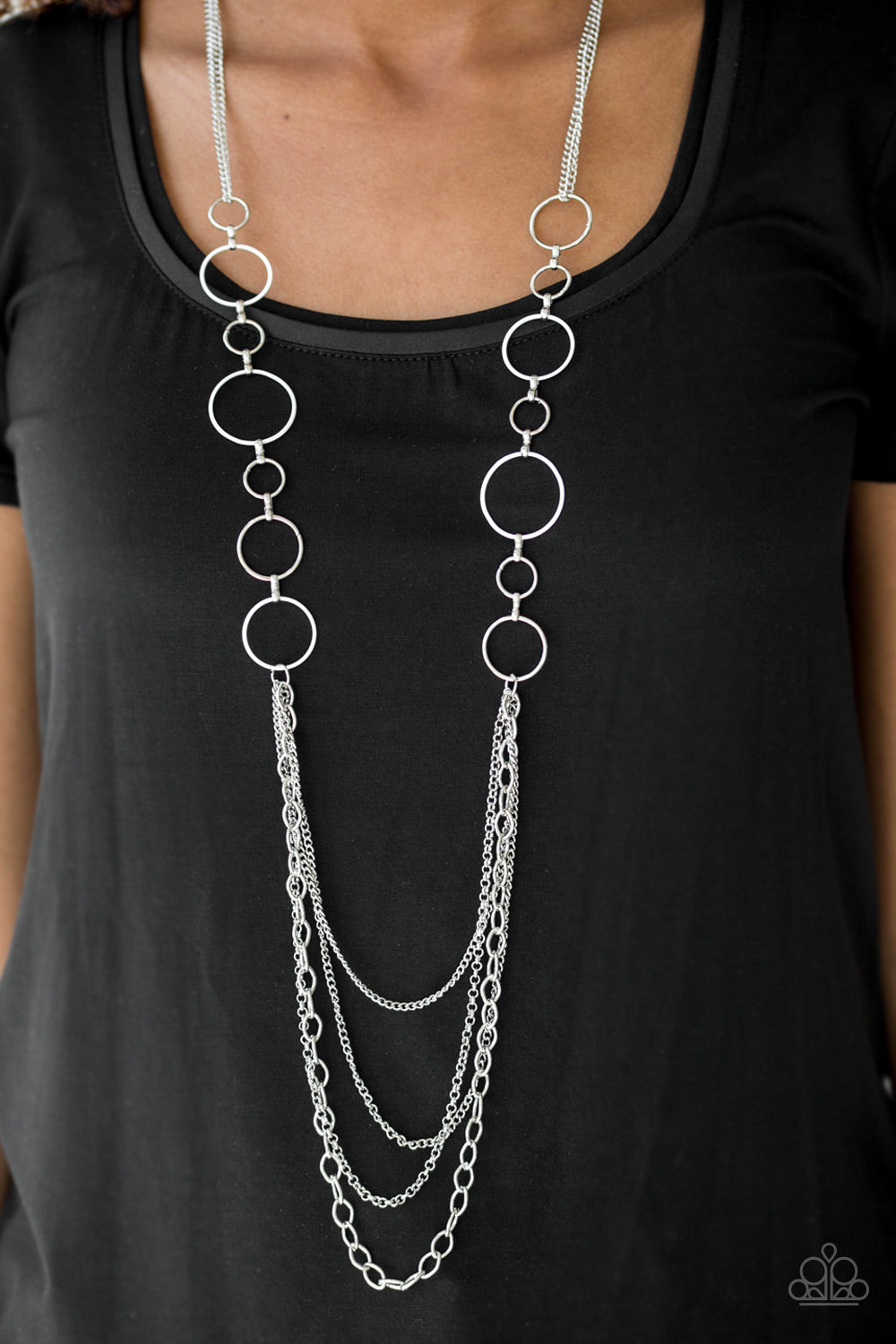 Paparazzi ♥ Industrial Circus - White ♥  Necklace