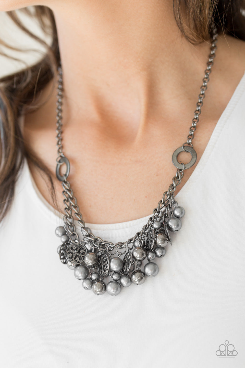 Paparazzi ♥ Cinderella Glam - Black ♥  Necklace