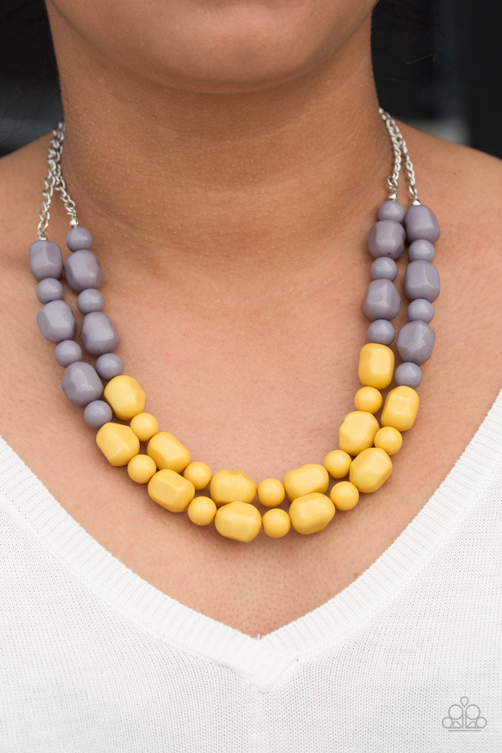 Paparazzi ♥ Island Excursion - Yellow ♥  Necklace