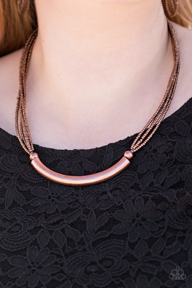 Paparazzi ♥ The Texan - Copper ♥ Necklace