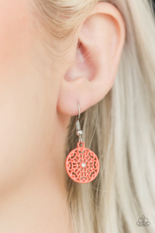 Paparazzi ♥ Colorfully Capricious - Orange ♥ Earrings
