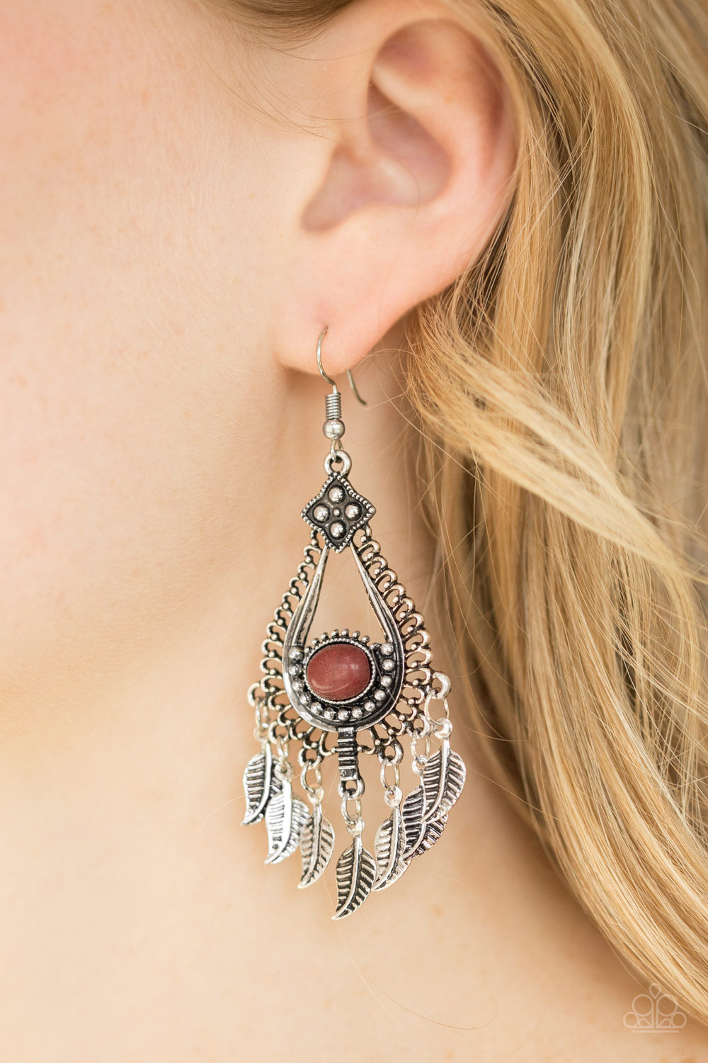 Paparazzi ♥ The FLIGHT Of Your Life - Brown ♥  Earrings