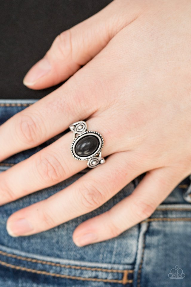 Paparazzi ♥ Cactus Creek - Black ♥ Ring
