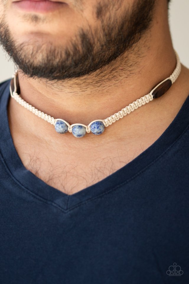 Paparazzi ♥ Stonemason Style - Blue ♥ Necklace