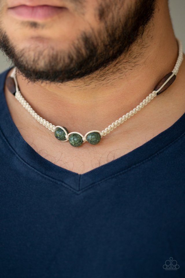 Paparazzi ♥ Stonemason Style - Green ♥ Necklace