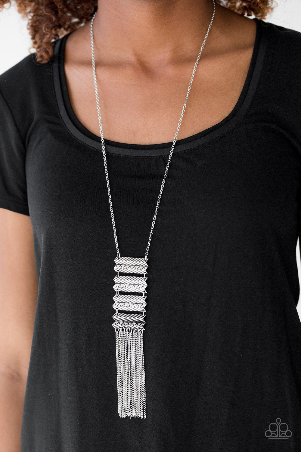 Paparazzi ♥ Watch Your Step - Silver ♥  Necklace