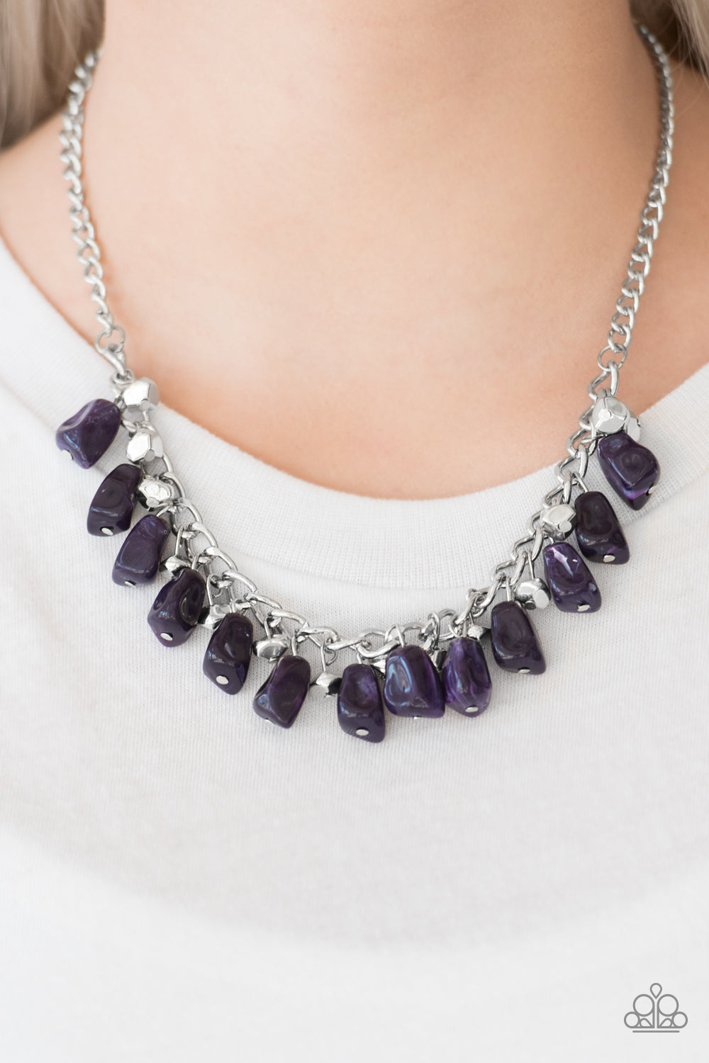 Paparazzi ♥ Rocky Shores - Purple ♥  Necklace