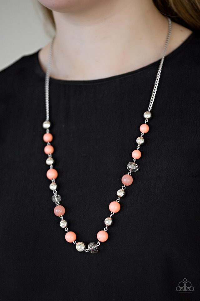 Paparazzi ♥ Weekend Getaway - Orange ♥ Necklace