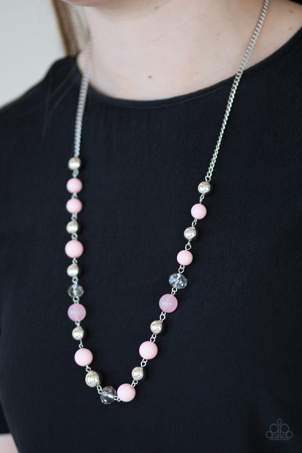 Paparazzi ♥ Weekend Getaway - Pink ♥  Necklace