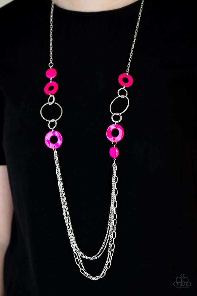 Paparazzi ♥ Tropical Sunsets - Pink ♥ Necklace
