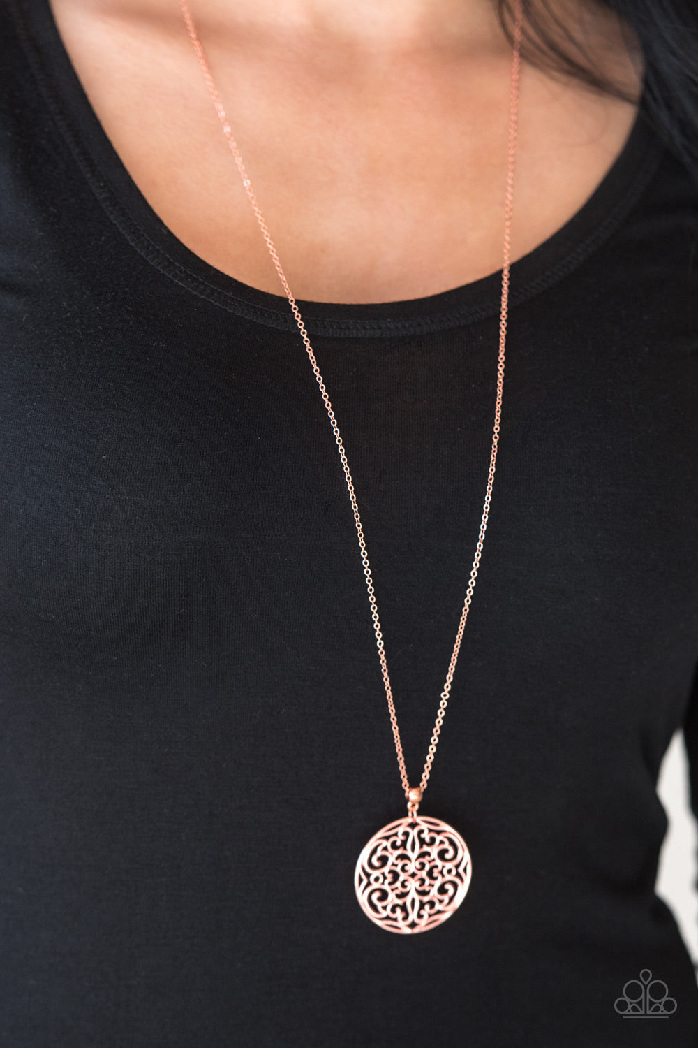 Paparazzi ♥ All About Me-dallion - Copper ♥  Necklace