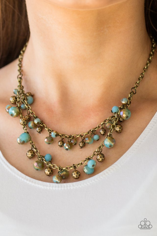 Paparazzi ♥ Fashion Show Fabulous - Brass ♥ Necklace