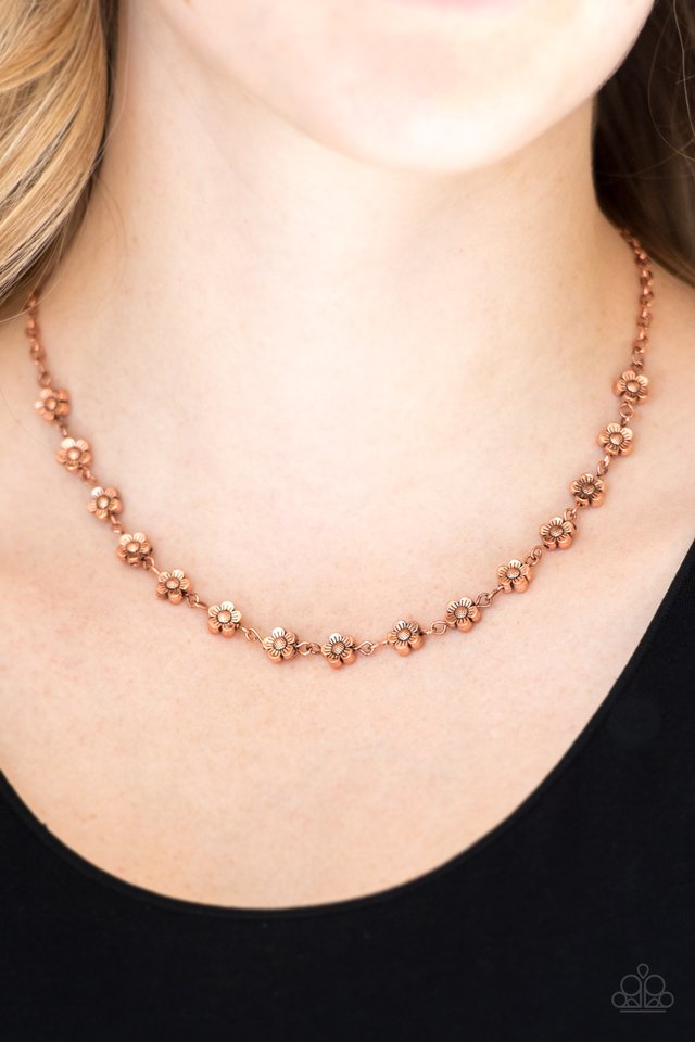 Paparazzi ♥ Daisy Do-Si-Do - Copper ♥ Necklace