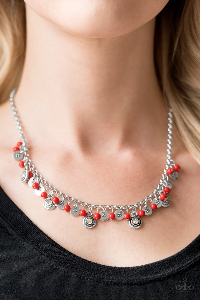 Paparazzi ♥ Fashion Formal - Red ♥ Necklace