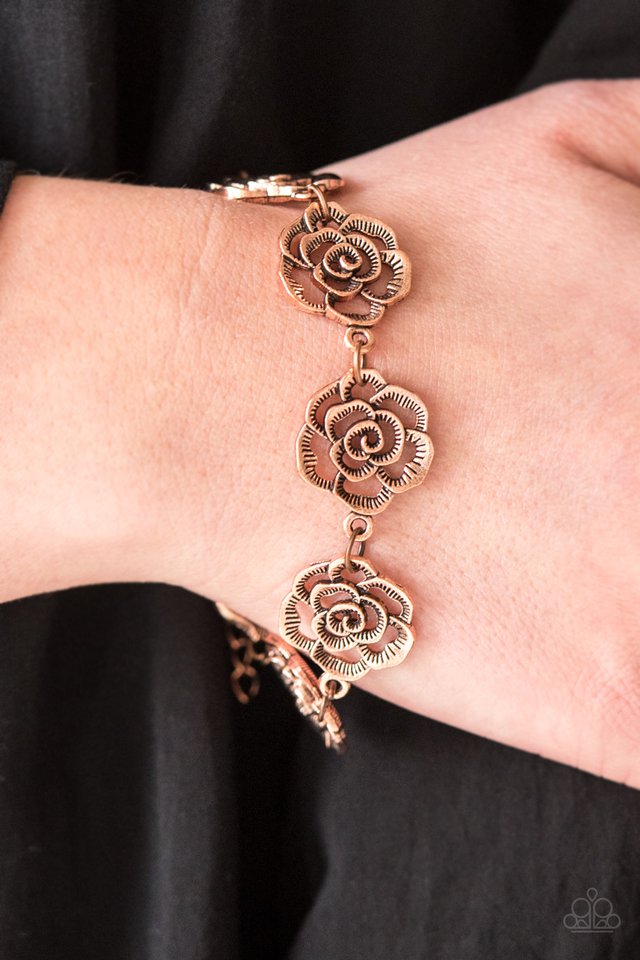Paparazzi ♥ Nip It In The ROSEBUD - Copper ♥ Bracelet