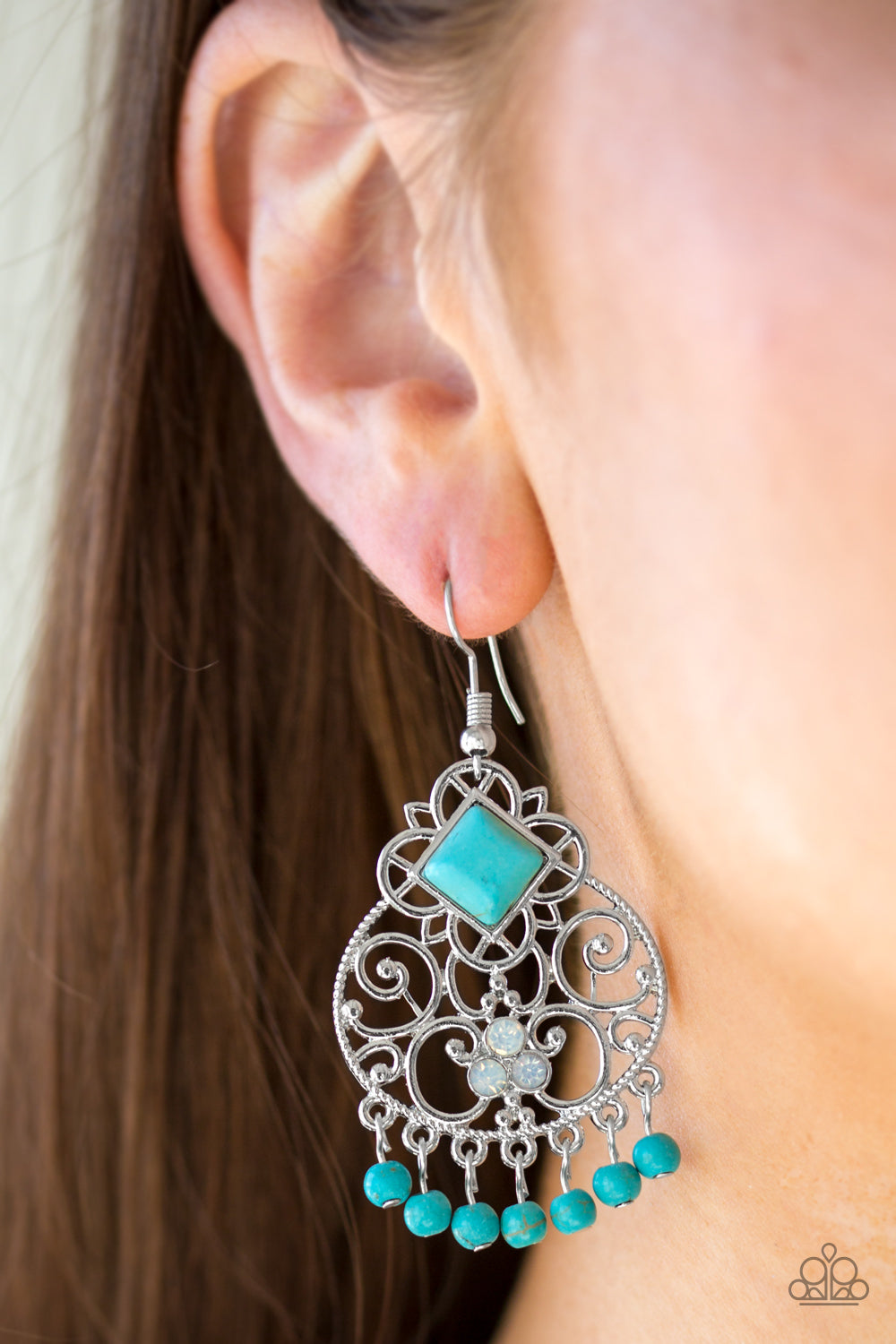 Paparazzi ♥ Western Wonder - Blue ♥  Earrings