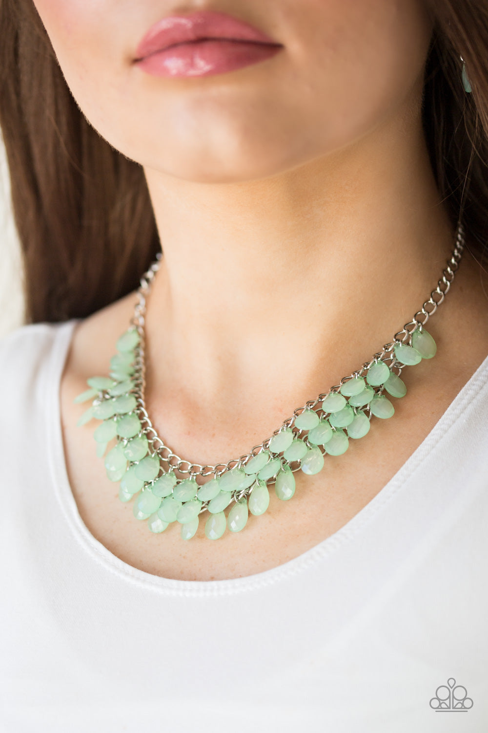 Paparazzi ♥ Next In SHINE - Green ♥  Necklace