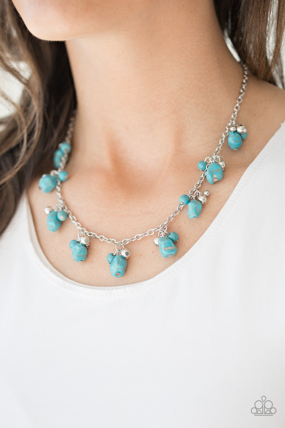 Paparazzi ♥ Rocky Mountain Magnificence - Blue ♥  Necklace