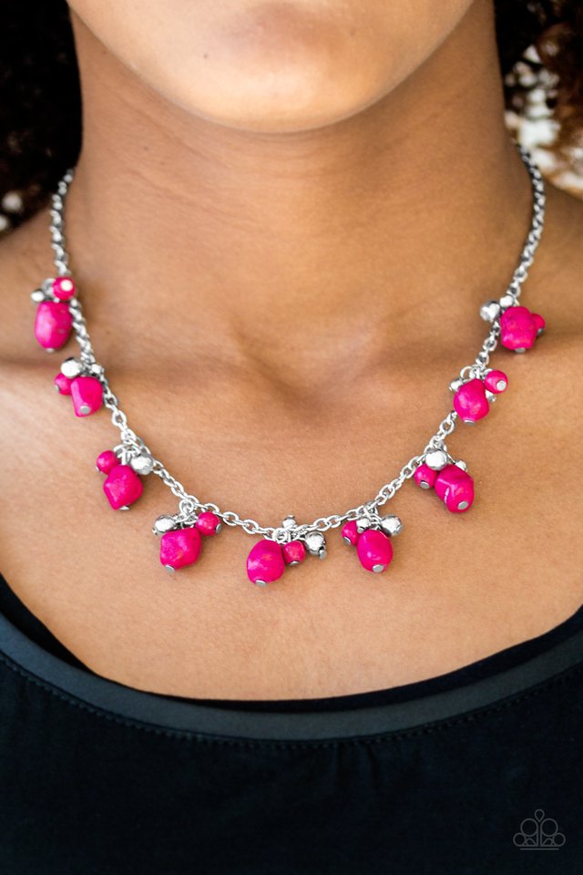Paparazzi ♥ Rocky Mountain Magnificence - Pink ♥ Necklace
