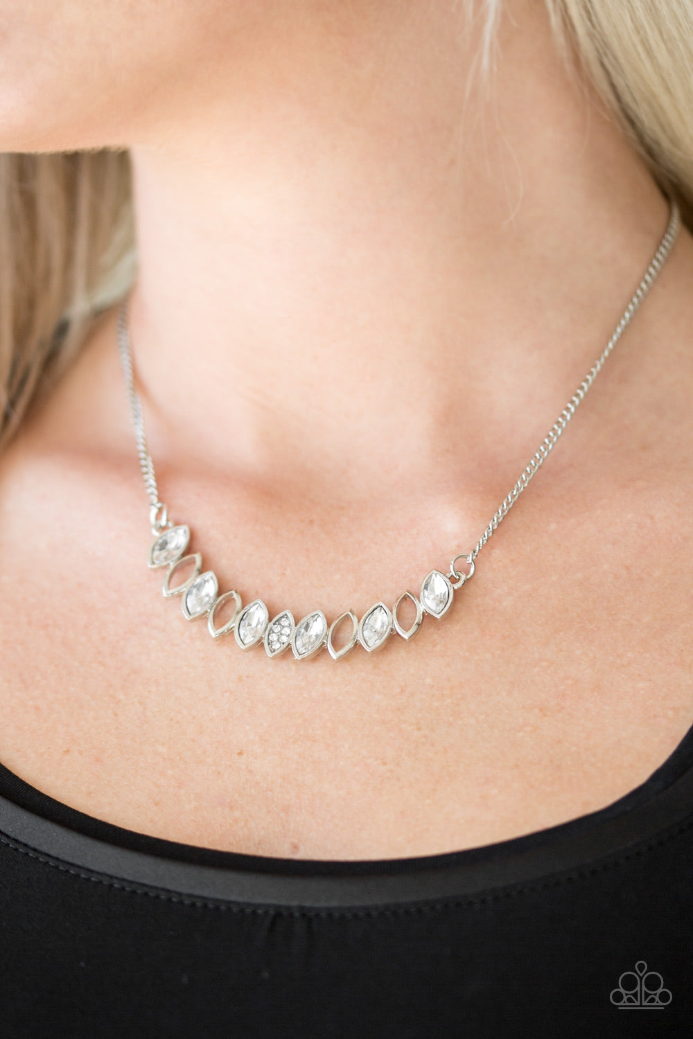 Paparazzi ♥ Get Your Moneys Worth - White ♥  Necklace