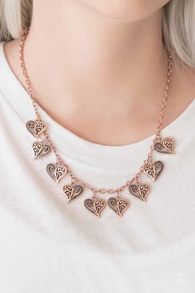 Paparazzi ♥ Speaking From The Heart - Copper ♥ Necklace