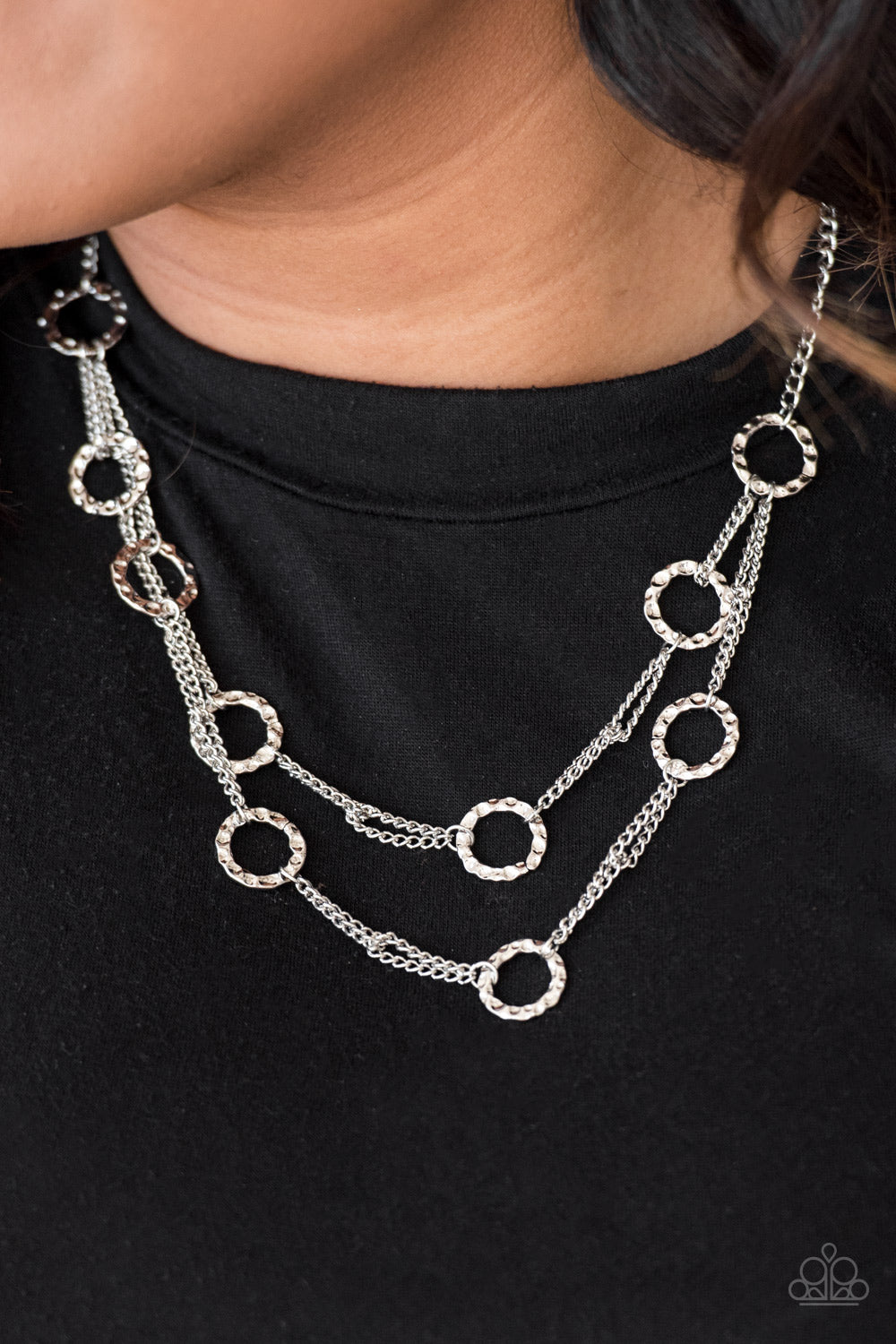 Paparazzi ♥ Circus Couture - Silver ♥  Necklace