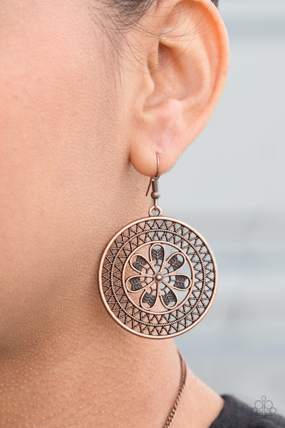 Paparazzi ♥ Dandelion Deserts - Copper ♥  Earrings