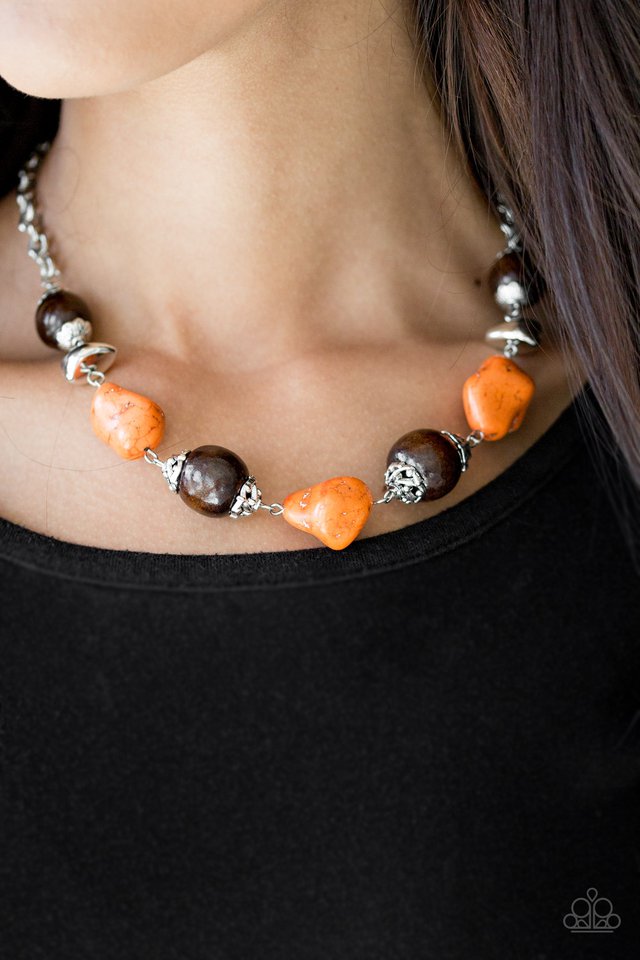 Paparazzi ♥ Earth Goddess - Orange ♥ Necklace