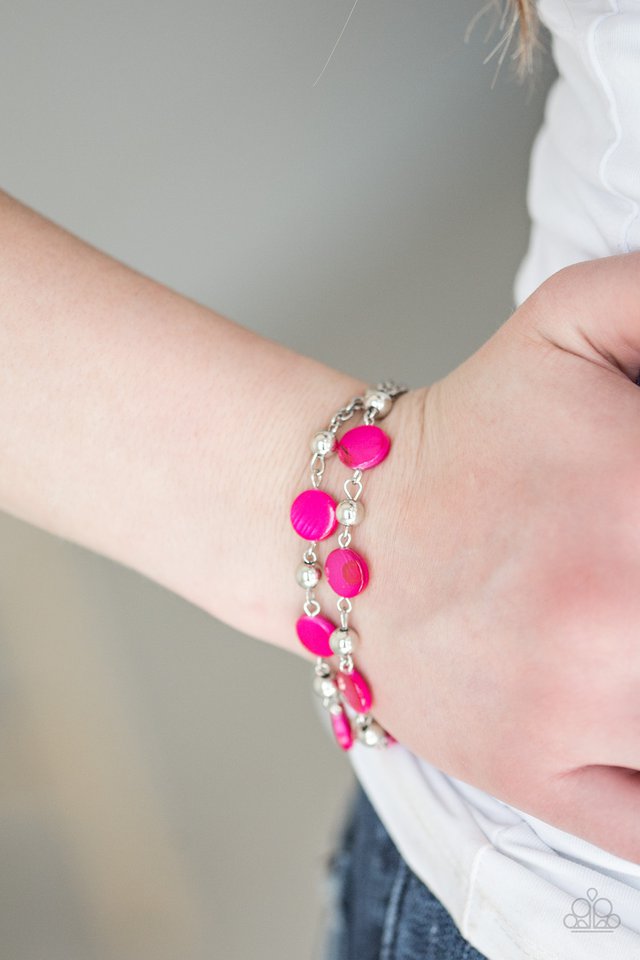 Paparazzi ♥ One BAY At A Time - Pink ♥ Bracelet