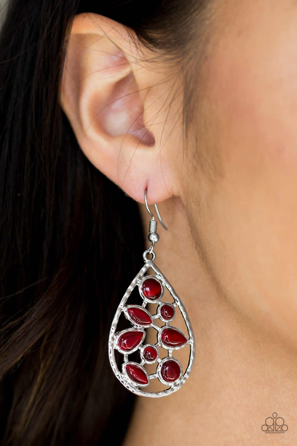 Paparazzi ♥ That Thing You DEW - Red ♥  Earrings
