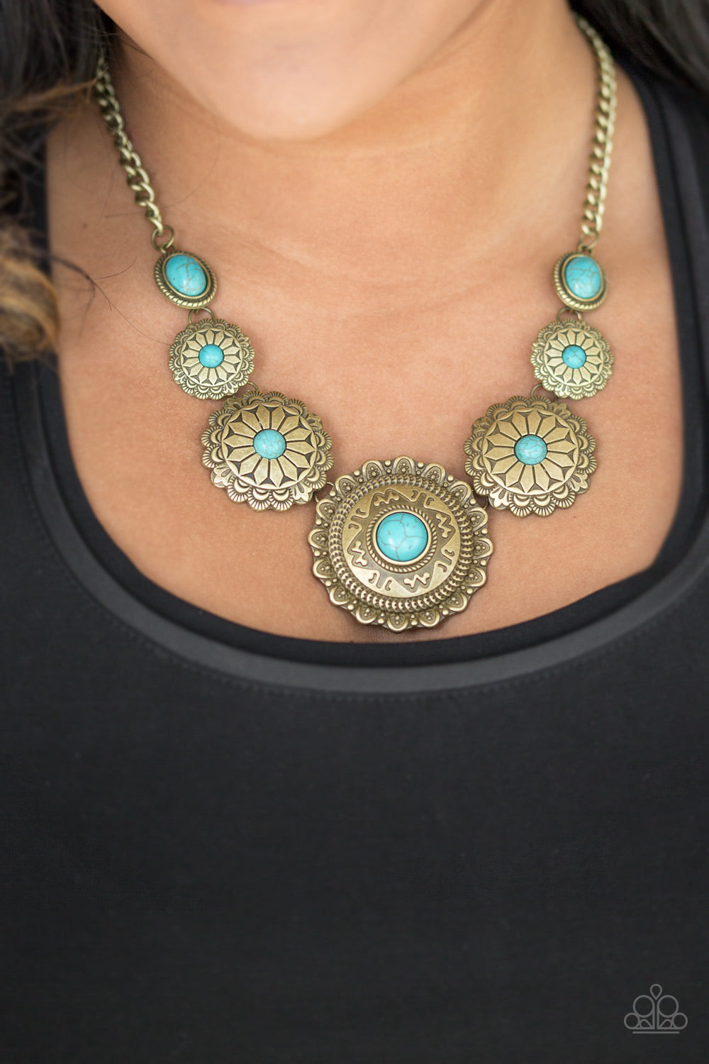 Paparazzi ♥ Mayan Marvel - Brass ♥  Necklace