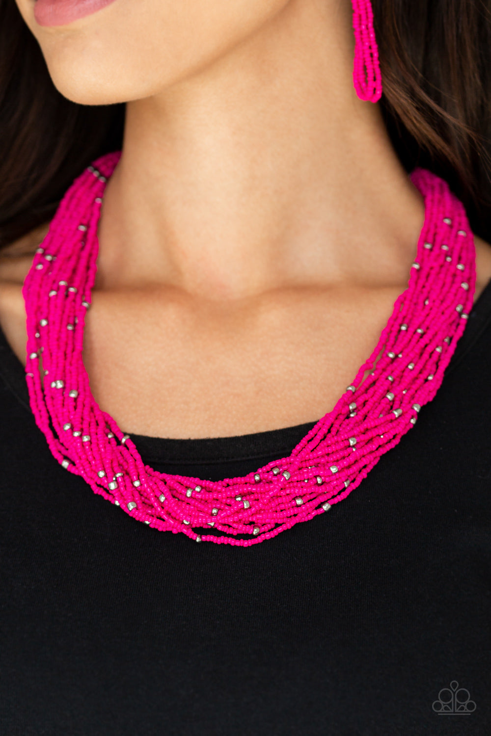 Paparazzi ♥ Summer Samba - Pink ♥  Necklace