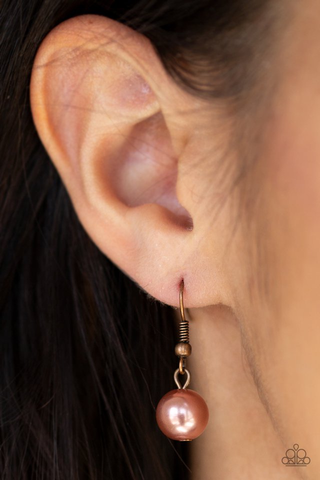 Paparazzi ♥ GLIMMER Takes All - Copper ♥ Necklace