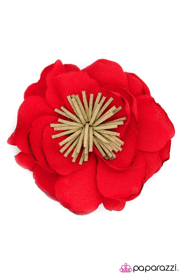 Paparazzi ♥ On Island Time - Red ♥ Hair Clip