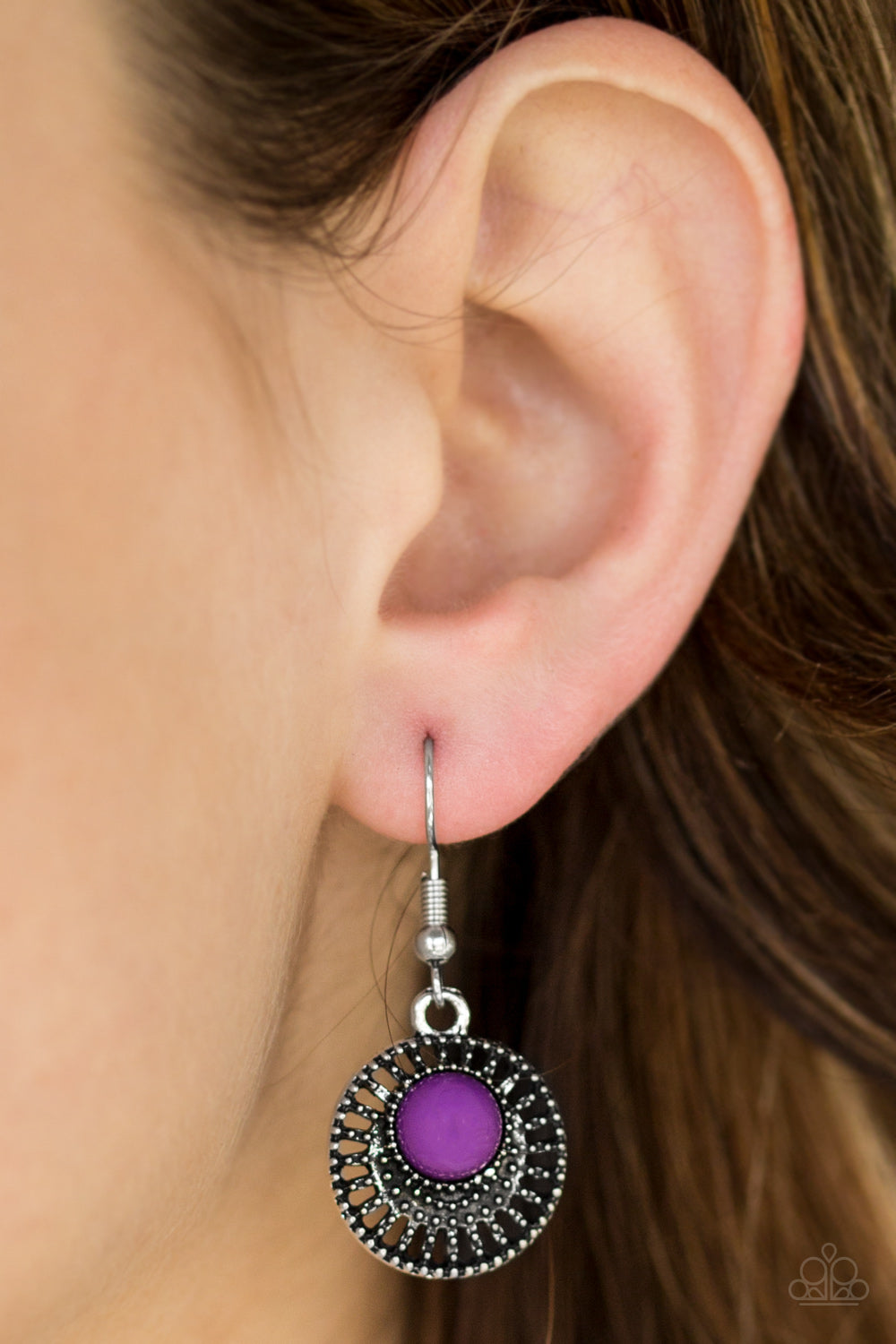 Paparazzi ♥ Stylishly Saharan - Purple ♥  Earrings