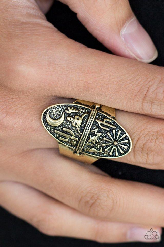Paparazzi ♥ Desert Paradise - Brass ♥ Ring