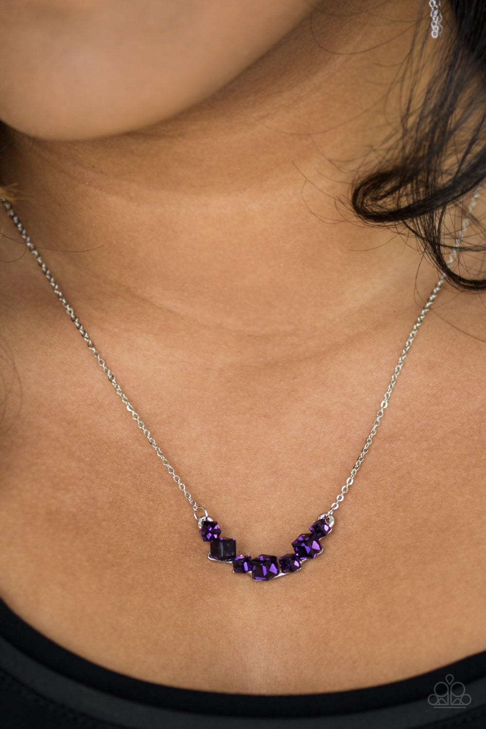 Paparazzi ♥ Loaded Dice - Purple ♥  Necklace