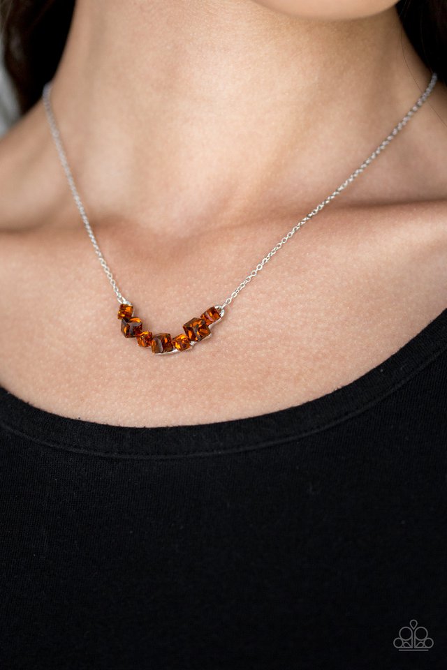 Paparazzi ♥ Loaded Dice - Brown ♥ Necklace