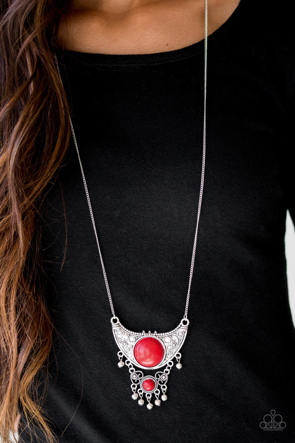 Paparazzi ♥ Summit Style - Red ♥  Necklace