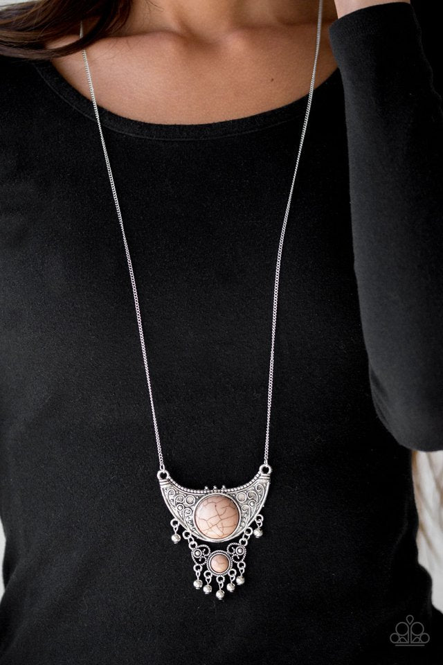 Paparazzi ♥ Summit Style - Brown ♥ Necklace