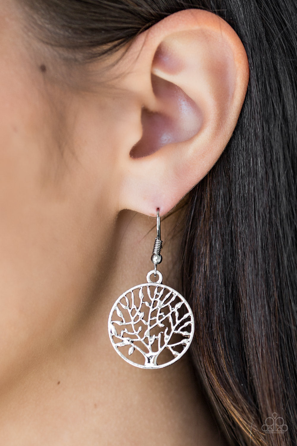 Paparazzi ♥ TREE Ring Circus - Silver ♥  Earrings