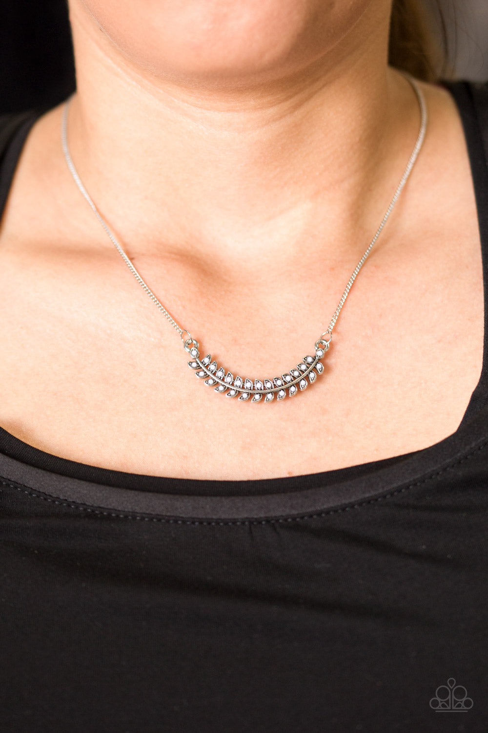 Paparazzi ♥ Flying Colors - White ♥  Necklace