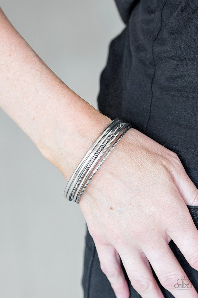 Paparazzi ♥ Mesa Mix - Silver ♥ Bracelet