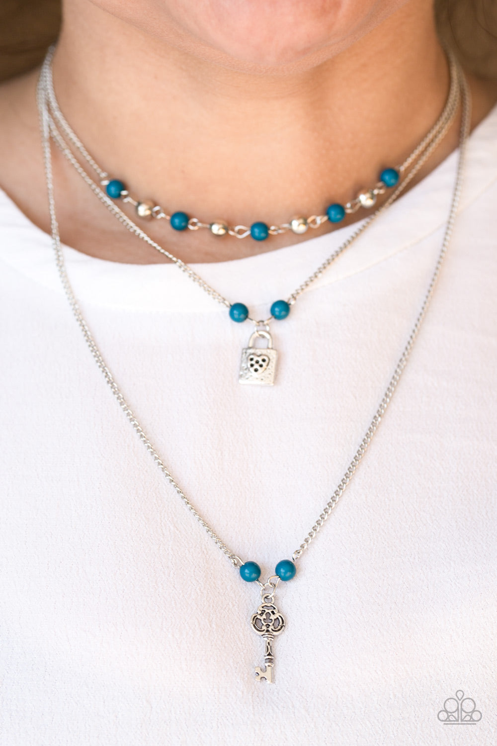 Paparazzi ♥ Major Key - Blue ♥  Necklace