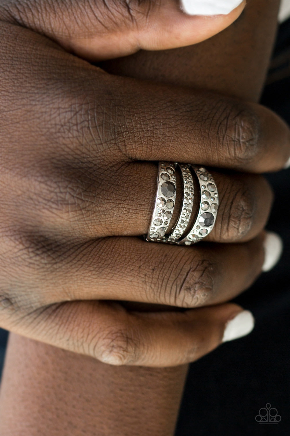 Paparazzi ♥ Stacks On Stacks On Stacks - Silver ♥  Ring