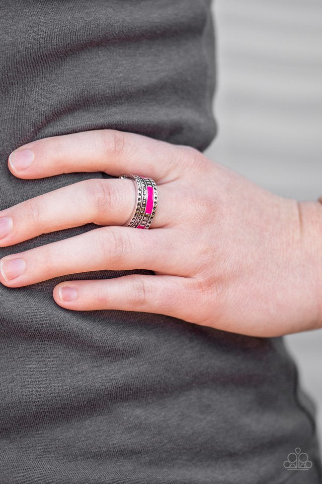 Paparazzi ♥ Super Summer - Pink ♥ Ring