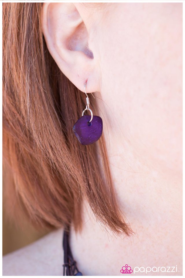 Paparazzi ♥ All Wood Things - Purple ♥ Necklace